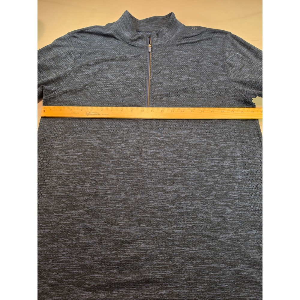 Lululemon Metal Vent Tech 1/2 Zip 2.0 Pullover XL Blue Grey Space Dye Heather - Picture 4 of 9
